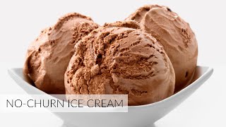 NoChurn Chocolate Ice Cream  3 Ingredients  No Dairy [upl. by Aysan109]