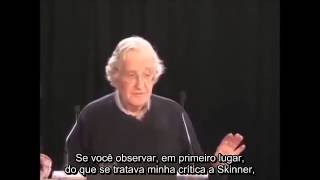 Noam Chomsky a respeito de sua querela com B F Skinner [upl. by Cleasta]