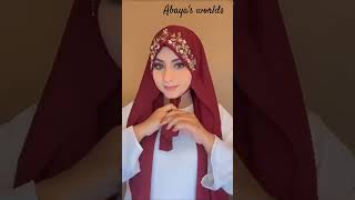 Chiffon HijabAari Work Hijababaya trendingshorts trendingtrendfashion hijabhijabtutorial [upl. by Sokairyk]