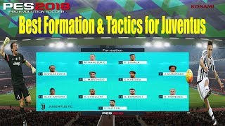 PES 2018  Best Formation amp Tactics for Juventus [upl. by Deraj]