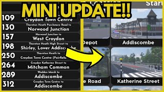 A MINI Update in ROBLOX Croydon [upl. by Ainwat]