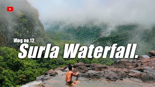 Surla waterfalls Delta  karnataka Goa Top point ExploringChorla ghat Delta Ecohuts [upl. by Tergram910]