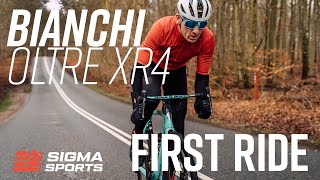 Matt Stephens Bianchi Oltre XR4 CV Disc Road Bike First Ride  Sigma Sports [upl. by Myke]