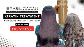 StepByStep Brasil Cacau Keratin Treatment Method  Hair Protein Treatment Explained [upl. by Orimar878]