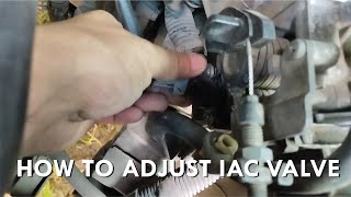 How to Adjust Idle Air Control IAC Valve [upl. by Aileahcim77]