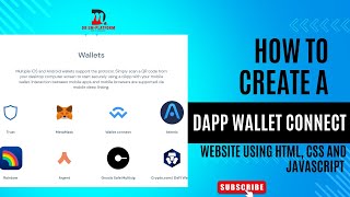 Create Dapp Wallet Connect website With Blockchain and DeFi integration Web3 [upl. by Yeliab]