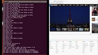 CVE20165969 Pure Offpath TCP attack demo by using a side channel in Recent Linux Kernel [upl. by Atrebor]