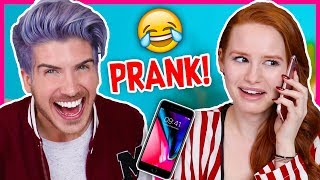 PRANK CALLING IN SICK FROM JOBS WE DONT HAVE wMadelaine Petsch [upl. by Atrebor896]