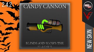 Roblox Survive the Night  New Skin Candy Cannon Camera [upl. by Kcirdnek]