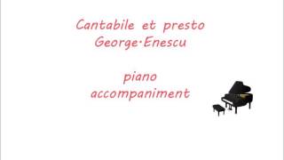 Cantabile et presto GeorgeEnescu piano accompaniment [upl. by Aleihs747]