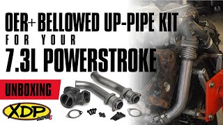 XDP 73L Powerstroke OER Series Bellowed UpPipe Kit XD178  XDP Unboxed [upl. by Ainaled703]