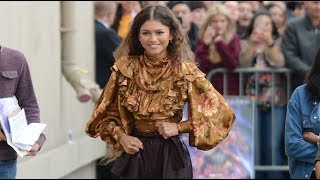 Zendaya Spends Time With Fans Ahead Of Jimmy Kimmel Taping [upl. by Fretwell]