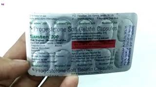 Susten 200 Capsule  Progesterone 200mg Soft Gelatin Capsules uses  Susten 200mg Capsule uses Dose [upl. by Old]