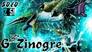 ┌MHXX┘ G3★  Zinogre  251  Valor Greatsword [upl. by Curtis]