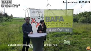 BAFA  MUT ZUR WAHRHEIT❗️auf Listenplatz 34 in Aschersleben [upl. by Lorelei]