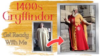 Get Ready with Me  15th Century Gryffindor Kirtle Gown [upl. by Etteuqaj295]