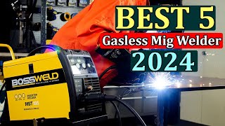 ✅ Top 5 Best Gasless Mig Welder In 2024  Reviews [upl. by Ashatan]