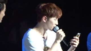 HD FANCAM 2PM Junho speaking English and reading letter he wrote  LA 2PM World Tour [upl. by Nico653]