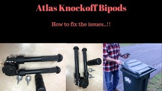 Atlas Knockoff Bipods How to fix the issues and a quick review [upl. by Vitia52]