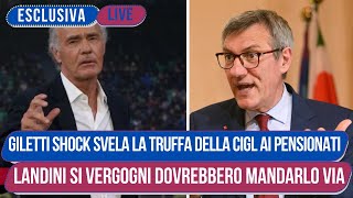 Giletti Si Scaglia Contro Landini e la Cigl dopo la Truffa ai Pensionati Italiani [upl. by Iglesias]