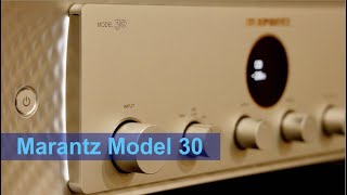 Marantz Model 30 Operation and Front amp Back Panel Details [upl. by Eirised]