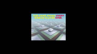 This game shows every ROBLOX player roblox short [upl. by Namharludba16]