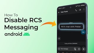 How To Disable RCS Messaging On Android [upl. by Annoerb343]