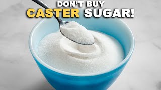 How to Make Caster Sugar in 1 Minute  Superfine Sugar [upl. by Pond]