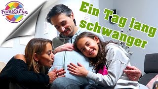 1 TAG LANG SCHWANGER  WENN MÄNNER SCHWANGER SIND  Family Fun [upl. by Aitnahc783]