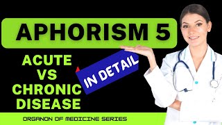 APHORISM 5  ORGANON OF MEDICINE LECTURES  APHORISM LECTURES [upl. by Reinold]