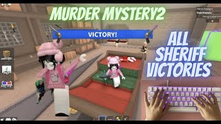 ALL SHERIFF VICTORIES II ASMR HANDCAM I MURDER MYSTERY2 [upl. by Gerger]