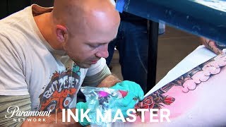 Elimination Tattoo Preview American Traditional Production Style  Ink Master Season 7 [upl. by Etnoval]