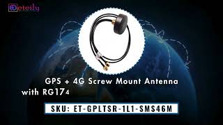 GPS  4G Screw Mount Antenna With RG174 Cable  SMA M St Connector Long Video 04 Nov [upl. by Ecnahoy]