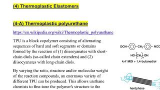 0507 Thermoplastic Elastomers  Thermoplastic Polyurethanes TPU blocky copolymers [upl. by Mavra]