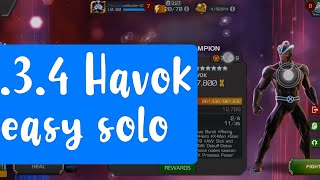 mcoc 834 Havok boss easy solo best counter I have [upl. by Nahshun]