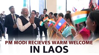 LIVE PM Modi’s Laos Visit special traditional welcome ASEAN Summit 2024  India East Asia summit [upl. by Nryhtak835]