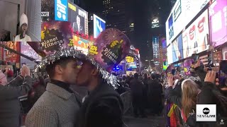 Happy New Year Everyone  2024  New York Time Square Ball Drop [upl. by Najtsirk]