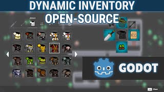 OpenSource Godot Dynamic Inventory System Zelda BoTW Inspired Free [upl. by Luby]