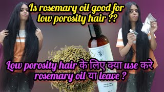 क्या low porosity hair वालों rosemary oil use करना चाहिए How to use rosemary oil for hair rosemary [upl. by Niwle]