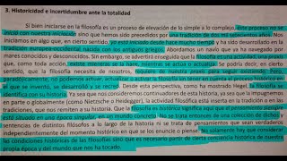 3 Historicidad e incertidumbre ante la totalidad Filosofia curso de ingreso UNLAM [upl. by Eldoria]