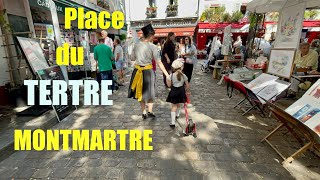 Place du Tertre Artists’ Square in the Heart of Montmartre 🎨👨‍🎨👩🏼‍🎨 [upl. by Jemimah270]