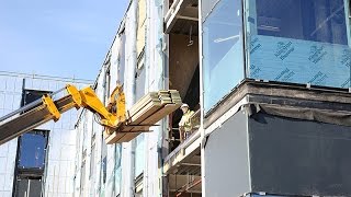 National Biologics Manufacturing Centre  Construction Time Lapse [upl. by Gainer551]