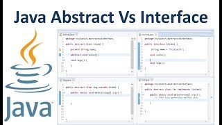 Java Abstract Class Vs Interface [upl. by Aiseneg612]