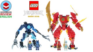 LEGO Ninjago 71808 Kais Elemental Fire Mech – LEGO Speed Build Review [upl. by Lerrud]