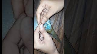 how to make thinner mehendi cone at home  mehendi coneShinewithshreya mehendi youtubeshorts [upl. by Dennett]