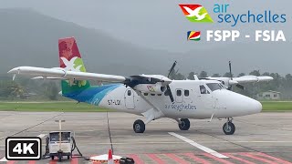 Experience the Desire of Air Seychelles DHC6 Twin Otter Flight Report in 4K [upl. by Odelia402]