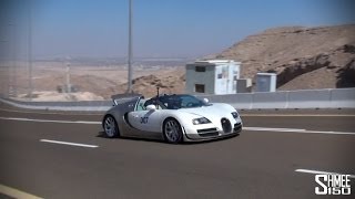 5 Veyrons Blast up Jebel Hafeet on Bugatti Grand Tour MiddleEast [upl. by Leisam503]