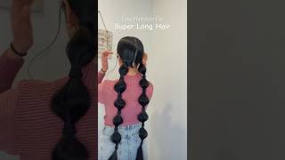 Easy Hairstyles For Extreme Long Hair ‼️ haircare hairstyles hairstyletutorial longhairstyles [upl. by Nahtanoj452]