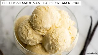 Best Homemade Vanilla Ice Cream Recipe [upl. by Fregger]