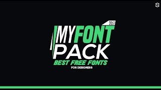 Best Free Fonts for Designers 2017 [upl. by Attenna276]